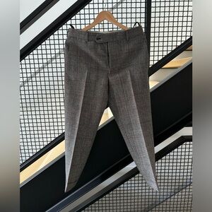 Helmut Lang, Tartin Patterned, Straight Cut Wool Pants